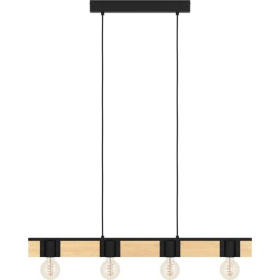 EGLO BAILRIGG Lampa wisząca - Drewno i Metal, Nowoczesna EGLO BAILRIGG Lampa wisząca - Drewno i Metal, Nowoczesna