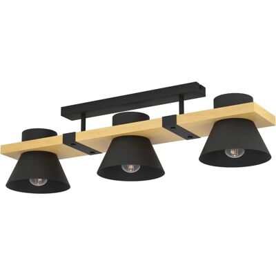 Lampa sufitowa czarna i brązowa EGLO MACCLES - Typ sufitu Lampa sufitowa czarna i brązowa EGLO MACCLES - Typ sufitu