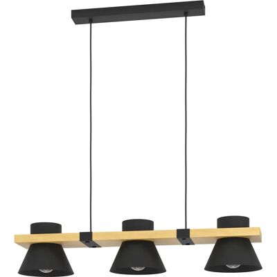 EGLO MACCLES Lampa wisząca - Metal i Drewno - Regulowana wysokość EGLO MACCLES Lampa wisząca - Metal i Drewno - Regulowana wysokość