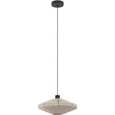 Eglo Pendelleuchte - Warmes Beige - E27 Fassung - 38/110 cm Eglo Pendelleuchte - Warmes Beige - E27 Fassung - 38/110 cm