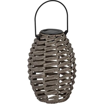 EGLO Kleine Solar-Grau Korb-LED Tischlampe - Außenleuchte EGLO Kleine Solar-Grau Korb-LED Tischlampe - Außenleuchte