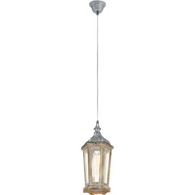 EGLO Kinghorn Pendelleuchte - Vintage Design - E27 Fassung - Holz & Metall - 42W EGLO Kinghorn Pendelleuchte - Vintage Design - E27 Fassung - Holz & Metall - 42W