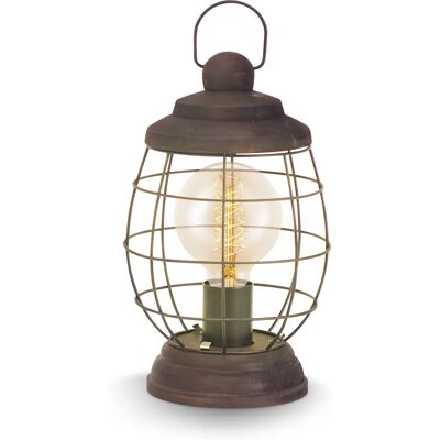 Lampe de table EGLO Bampton - Brun patiné - E27 - Max 60W - Publicité Lampe de table EGLO Bampton - Brun patiné - E27 - Max 60W - Publicité
