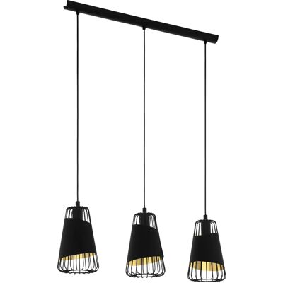 Lampada a sospensione EGLO Austell - Nero e oro - Lampada moderna Lampada a sospensione EGLO Austell - Nero e oro - Lampada moderna