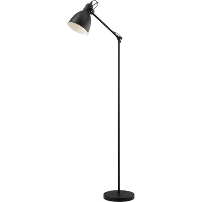 Eglo Priddy Lampa podłogowa - Regulowana Czarny Stal E27 Eglo Priddy Lampa podłogowa - Regulowana Czarny Stal E27