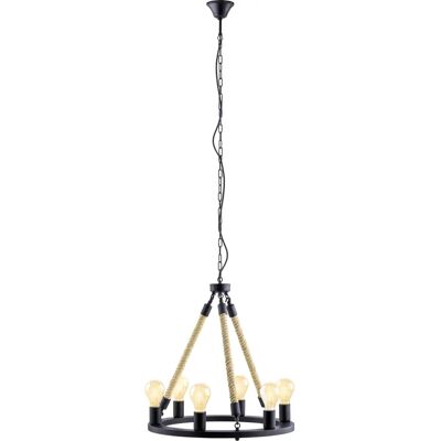 Lámpara colgante vintage Eglo Findlay 6 luces - Lámpara de techo Lámpara colgante vintage Eglo Findlay 6 luces - Lámpara de techo