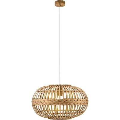 Lampa wisząca EGLO Amsfield - Styl Rustykalny Naturalny Lampa wisząca EGLO Amsfield - Styl Rustykalny Naturalny
