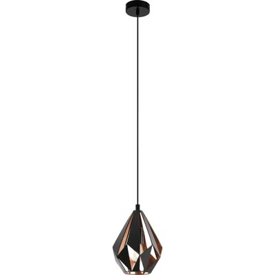 Lampa wisząca Eglo Czarny Miedź - Styl Vintage Nowoczesny Lampa wisząca Eglo Czarny Miedź - Styl Vintage Nowoczesny