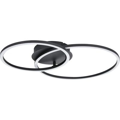 Lampa sufitowa LED EGLO Palmaves - 12cm Wysokość, Czarna Lampa sufitowa LED EGLO Palmaves - 12cm Wysokość, Czarna