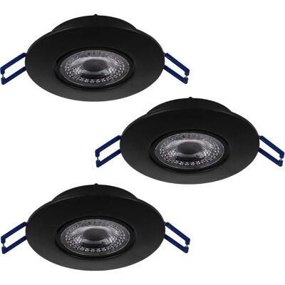 EGLO Zujar Wbudowana lampa LED - 3x3.4W, 3000K, Czarna EGLO Zujar Wbudowana lampa LED - 3x3.4W, 3000K, Czarna