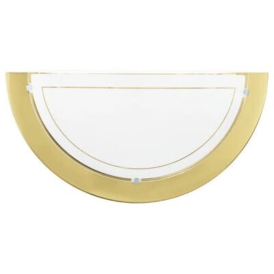 EGLO Oprawa ścienna Planet 1 - Metal i szkło, Biała, E27, 60W EGLO Oprawa ścienna Planet 1 - Metal i szkło, Biała, E27, 60W