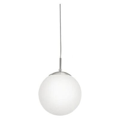 EGLO Rondo Pendant Light White Opal Glass Globe - Pendant Light EGLO Rondo Pendant Light White Opal Glass Globe - Pendant Light