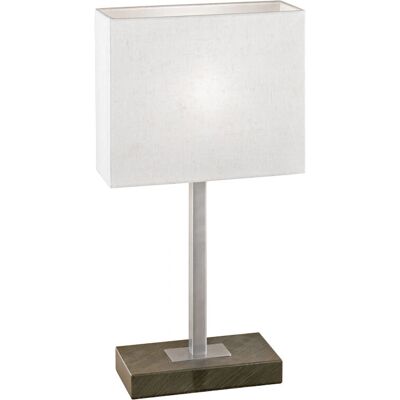 EGLO PUEBLO 1 Lámpara de mesa - E14 Max 60W - Marrón y Níquel EGLO PUEBLO 1 Lámpara de mesa - E14 Max 60W - Marrón y Níquel