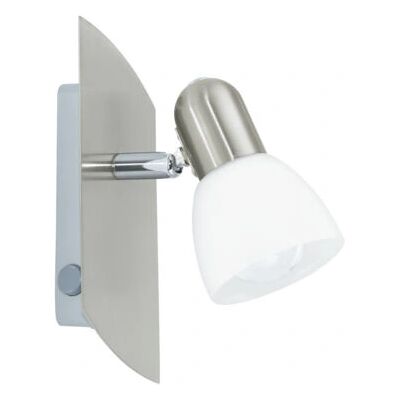 Eglo Enea Lampa ścienna - Niklowa satynowa E14 25W Eglo Enea Lampa ścienna - Niklowa satynowa E14 25W