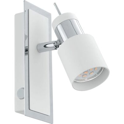 Reflektor LED Eglo Davida - GU10 - 5W - Biały i Chrom - Oświetlenie wewnętrzne Reflektor LED Eglo Davida - GU10 - 5W - Biały i Chrom - Oświetlenie wewnętrzne