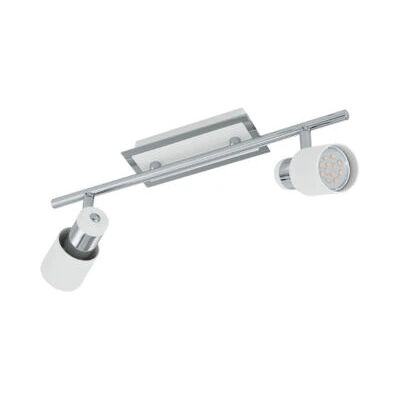 Eglo Davida - Reflektor LED GU10 - 10W - Nowoczesny Chrom i Biały - Oświetlenie Wewnętrzne Eglo Davida - Reflektor LED GU10 - 10W - Nowoczesny Chrom i Biały - Oświetlenie Wewnętrzne