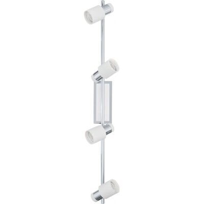 EGLO Davida - 4x5W GU10 LED Spot - Modernes Chrom & Weiß EGLO Davida - 4x5W GU10 LED Spot - Modernes Chrom & Weiß