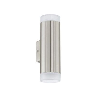 EGLO Riga LED Außenwandleuchte - Edelstahl, 2 GU10 Lampen EGLO Riga LED Außenwandleuchte - Edelstahl, 2 GU10 Lampen