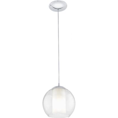 Eglo Bolsano Pendelleuchte - Verstellbar, Dimmbar, Chrom, Glas Eglo Bolsano Pendelleuchte - Verstellbar, Dimmbar, Chrom, Glas