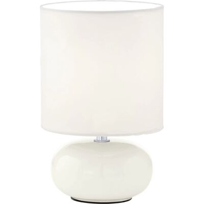 Lampe de table en céramique blanche Eglo Trondio - E14 Intérieur Lampe de table en céramique blanche Eglo Trondio - E14 Intérieur