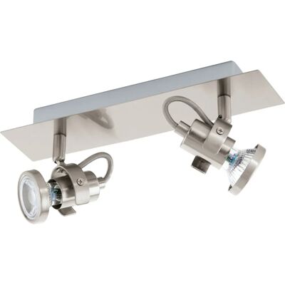 Eglo Tukon 3 Deckenleuchte - GU10 LED 6,6W Modern Rechteckig Nickel Eglo Tukon 3 Deckenleuchte - GU10 LED 6,6W Modern Rechteckig Nickel