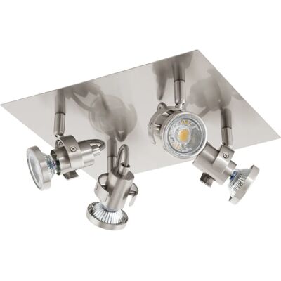 EGLO Tukon 3 Satin Nickel Dimmbarer Spot - Wand- oder Deckenleuchte EGLO Tukon 3 Satin Nickel Dimmbarer Spot - Wand- oder Deckenleuchte
