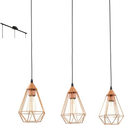 Eglo Tarbes Black Industrial Ceiling Light - E27 60W Eglo Tarbes Black Industrial Ceiling Light - E27 60W