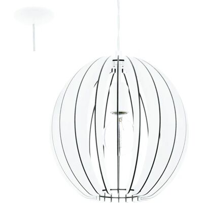 Eglo biała drewniana lampa wisząca - Oświetlenie sufitowe Eglo biała drewniana lampa wisząca - Oświetlenie sufitowe