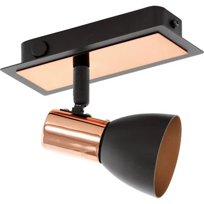 Eglo Barnham Deckenstrahler - Schwarz & Kupfer - 3,3W LED Eglo Barnham Deckenstrahler - Schwarz & Kupfer - 3,3W LED