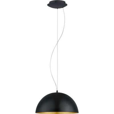 Eglo Gaetano 1 Złota Czarna Lampa wisząca Eglo Gaetano 1 Złota Czarna Lampa wisząca