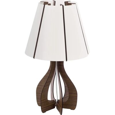 EGLO Cossano Tischlampe - Braun & Weiß - 60W - Tischlampe EGLO Cossano Tischlampe - Braun & Weiß - 60W - Tischlampe