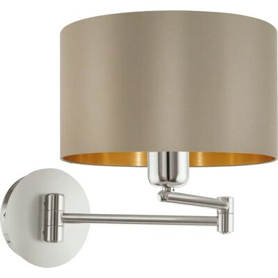 Lampa ścienna Eglo Maserlo 95055 Nikiel Satynowy - Oświetlenie ścienne Lampa ścienna Eglo Maserlo 95055 Nikiel Satynowy - Oświetlenie ścienne