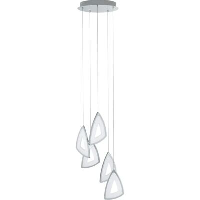 EGLO Amonde Pendelleuchte - Satin Chrome, 150cm, 32cm EGLO Amonde Pendelleuchte - Satin Chrome, 150cm, 32cm