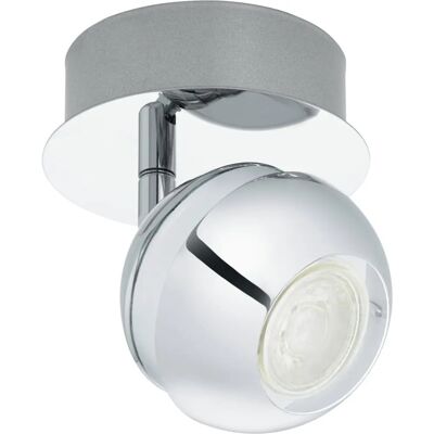 EGLO Nocito 1 Foco de superficie - LED, 11cm, Cromo y Blanco, 4W, IP20 EGLO Nocito 1 Foco de superficie - LED, 11cm, Cromo y Blanco, 4W, IP20