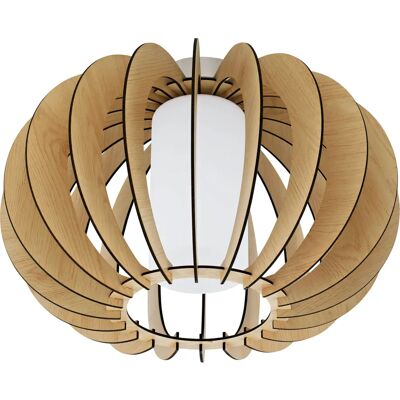 EGLO Stellato 1 Deckenleuchte - Weißer Diffusor, Stahl, Ahornholz EGLO Stellato 1 Deckenleuchte - Weißer Diffusor, Stahl, Ahornholz