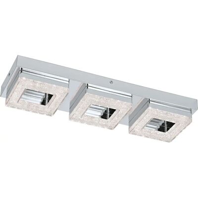 EGLO Fradelo Luminaire de Plafond LED Cristal Chrome 3 Lampes - Plafonnier - Publicité EGLO Fradelo Luminaire de Plafond LED Cristal Chrome 3 Lampes - Plafonnier - Publicité