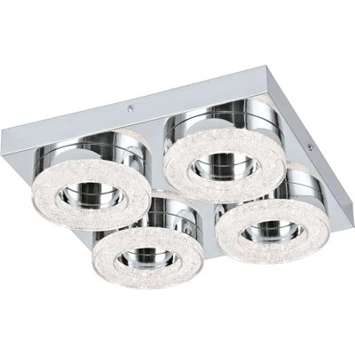 Lumière de plafond LED Eglo Fradelo - Chrome Poli, 28x28cm - Publicité Lumière de plafond LED Eglo Fradelo - Chrome Poli, 28x28cm - Publicité