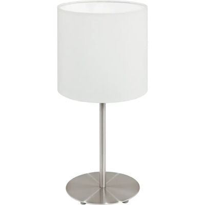 Eglo Pasteri Satin Nikiel Biała Lampka stołowa - Rodzaj produktu Eglo Pasteri Satin Nikiel Biała Lampka stołowa - Rodzaj produktu