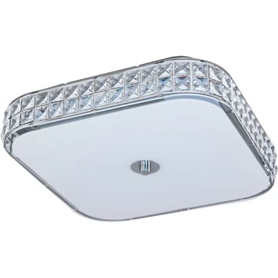 EGLO Cardillio Plafón LED - Regulable, 40cm, Cromo, Luz Neutra - Iluminación de Techo EGLO Cardillio Plafón LED - Regulable, 40cm, Cromo, Luz Neutra - Iluminación de Techo