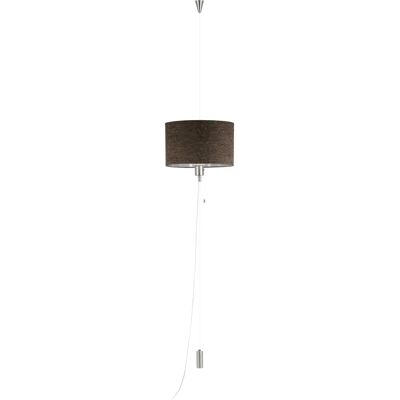 Lampada a sospensione regolabile EGLO Romano - Paralume in tessuto - Corpo in acciaio Lampada a sospensione regolabile EGLO Romano - Paralume in tessuto - Corpo in acciaio