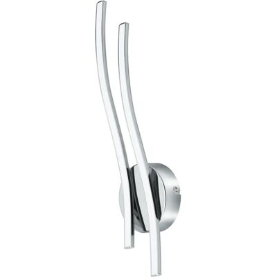 Applique LED Eglo Valmora - Moderne Chrome et Blanc - Publicité Applique LED Eglo Valmora - Moderne Chrome et Blanc - Publicité