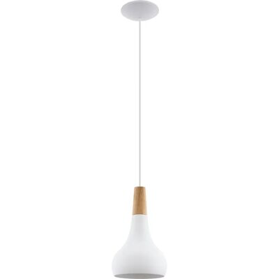 Eglo Sabinar Lampa wisząca - Nowoczesna z Drewnem Białym Eglo Sabinar Lampa wisząca - Nowoczesna z Drewnem Białym