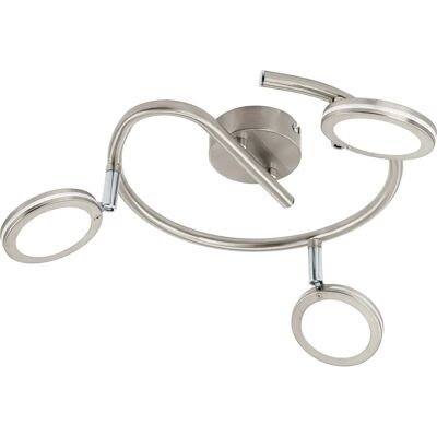 EGLO Karystos Deckenleuchte - 25cm, Nickel-matt, 3x4W LED EGLO Karystos Deckenleuchte - 25cm, Nickel-matt, 3x4W LED