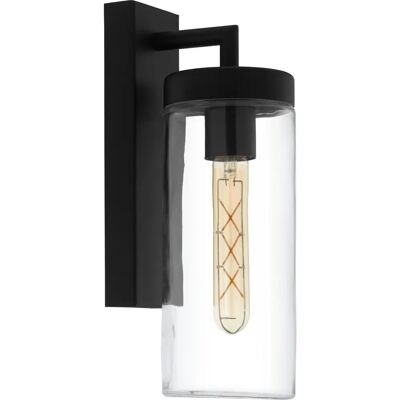 Eglo Bovolone Schwarze Außenwandlampe - IP44, E27, 60W Eglo Bovolone Schwarze Außenwandlampe - IP44, E27, 60W