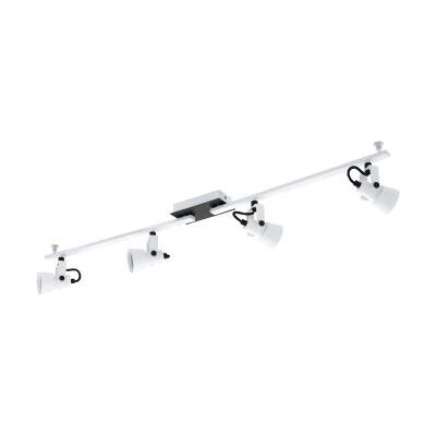 EGLO 97374 Oberflächen-LED-Spotlight - GU10, 4x5W, Warmweiß EGLO 97374 Oberflächen-LED-Spotlight - GU10, 4x5W, Warmweiß