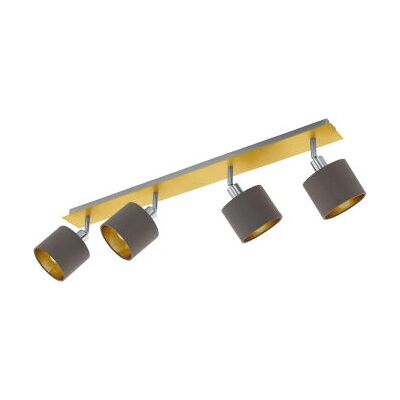 Lámpara de Techo Valbiano - 4 Focos Orientables - Estilo Moderno Lámpara de Techo Valbiano - 4 Focos Orientables - Estilo Moderno