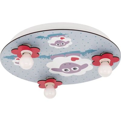 Lampa sufitowa EGLO Lalelu - Dekoracja pokoju dziecięcego z owieczkami i kwiatami Lampa sufitowa EGLO Lalelu - Dekoracja pokoju dziecięcego z owieczkami i kwiatami