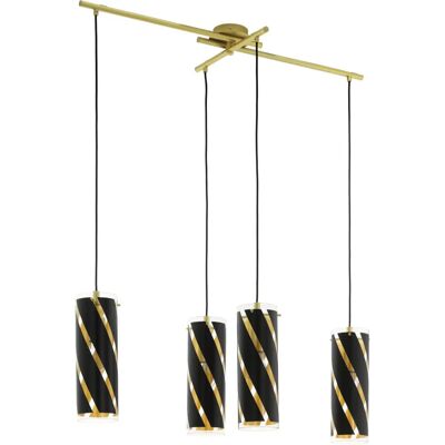 Lampada Sospensione EGLO Pinto - Moderna E27 Acciaio Vetro 110cm Lampada Sospensione EGLO Pinto - Moderna E27 Acciaio Vetro 110cm