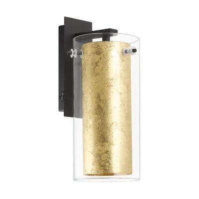 Eglo Pinto Gold Lampa na ścianę - Czarna i Złota, E27, 23cm Eglo Pinto Gold Lampa na ścianę - Czarna i Złota, E27, 23cm