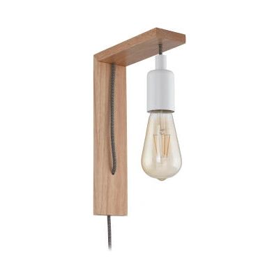 Luce da Parete EGLO Tocopilla - E27 LED, Marrone e Bianco Luce da Parete EGLO Tocopilla - E27 LED, Marrone e Bianco